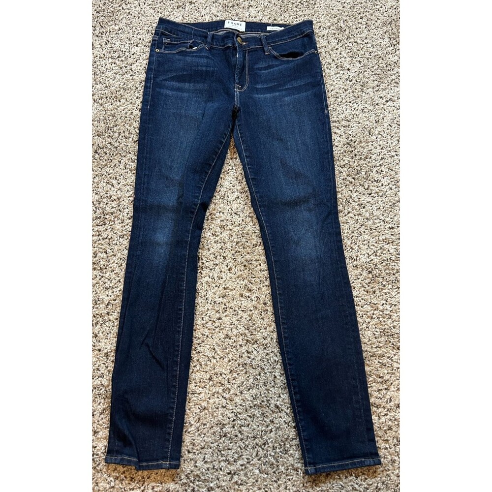 FRAME DENIM Women’s Dark Dame Wash Le Skinny de Jeanne Skinny Jeans Size 29